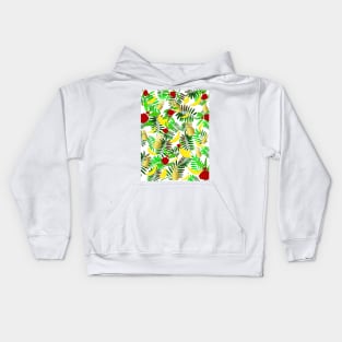 TROPICAL Paradise With Fruit Kids Hoodie